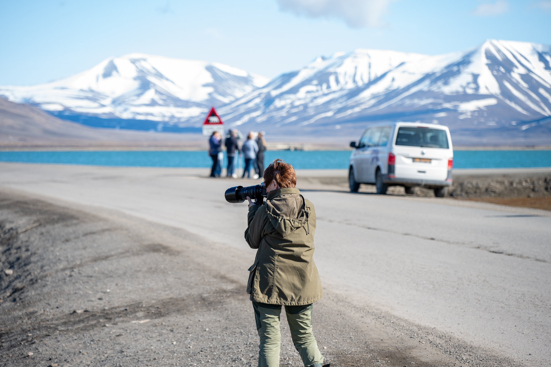Turister og fotograf